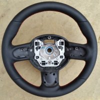 Mini R56 - padded, perforated sides, nappa top-bottom, red stitching 1
