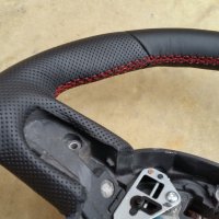 Mini R56 - padded, perforated sides, nappa top-bottom, red stitching 2