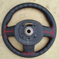 Mini R56 - padded, perforated sides, nappa top-bottom, red stitching 3