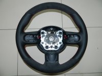 mini r56 - padded, nappa sides, dark grey alcantara 9002 topbottom, Red stitching ( JCW style ) 1