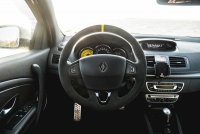 Megane RS 250 - Black alcantara 9040 + Yellow centre strip at 12 o'clock, Yellow stitching 4