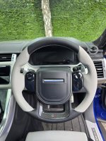 RR-sport-SVR-wheel-HEATED-Light-Grey-Perforated-leather-on-sides-Black-Smooth-leather-top-bottom-Silver-412-stitching-Originally-1