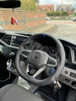 VW-T6.1-2020-Full-modification-with-Profiles-Perforated-leather-on-sides-Smooth-top-bottom-Blue-1078-Blue-1078-stitching-2