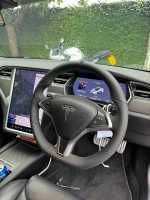 Tesla-Model-S-NON-heated-Perforated-leather-on-sides-Smooth-leather-top-bottom+ Dark Grey Alcantara 9002 centre stripe-Dark-Grey-1282-stitching-2