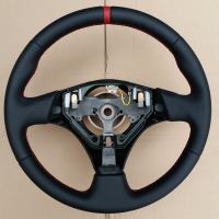 Toyota-MR2-Slighlty-thicker-Perforated-leather-on-sides-Smooth-leather-top-bottom-Red-centre-band-Red-stitching-1