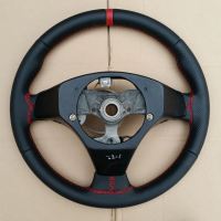 Toyota-MR2-Slighlty-thicker-Perforated-leather-on-sides-Smooth-leather-top-bottom-Red-centre-band-Red-stitching-3