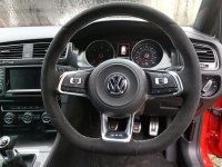 Golf GTD R mk7 Manual - Black alcantara 9040, Light silver 412 stitching 1