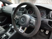 Golf GTD R mk7 Manual - Black alcantara 9040, Light silver 412 stitching 2