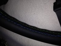 Z4 E85 SE Alpina - padded, nappa (smooth) leather, Alpina green and Blue stitching 2