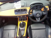 Z4 M-sport - black alcantara 9040, orange stitching 1